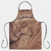 木目素朴テクスチャデザイン エプロン (正面)