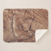 木目素朴テクスチャデザイン シェルパブランケット (正面(横))