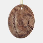 木目素朴テクスチャデザイン セラミックオーナメント (右)