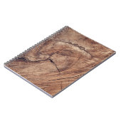 木目素朴テクスチャデザイン ノートブック (左側)