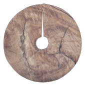 木目素朴テクスチャデザイン フリース ツリースカート (正面)