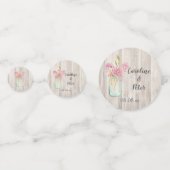 木目素朴ピンクフローラ コンフェッティ (正面)