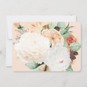 木目素朴フローラパーソナライズされた文具 ノートカード (裏面)