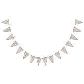 木目素朴メイスンジャークピンクフローラズ結婚 バンティングフラッグ (全)