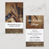 木目素朴写真 名刺 (正面/裏面)