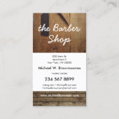 木目素朴写真 名刺 (裏面)