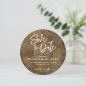 木目素朴国の結婚式 セーブザデート (スタンド正面)