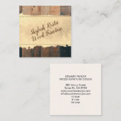 木目素朴材 スクエア名刺 (正面/裏面)