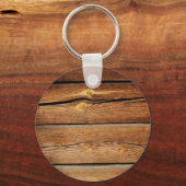 木目素朴板デザインカントリーギフト キーホルダー (正面)
