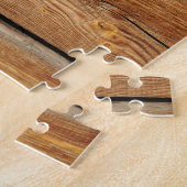 木目素朴板デザイン ジグソーパズル (側面)