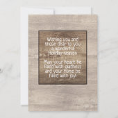 木目素朴柄の季節の挨拶 シーズンカード (裏面)