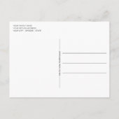 木目素朴柄の季節の挨拶 ポストカード (裏面)