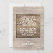 木目素朴柄シーズンホリデーグリーティング シーズンカード (裏面)