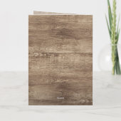 木目素朴柄シーズンホリデーグリーティング シーズンカード (裏面)