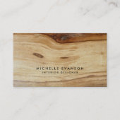 木目素朴模様プロフェッショナル自然 名刺 (正面)