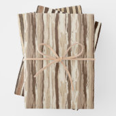 木目素朴樹樹皮 ラッピングペーパーシート (インサイチュ)