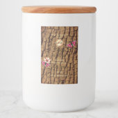 木目素朴樹皮製品ラベルのロゴ フードラベル (正面)