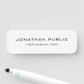 木目素朴白(名前をカスタムする) 名札 (インサイチュ)