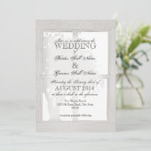 木目素朴窓枠 招待状 (スタンド正面)