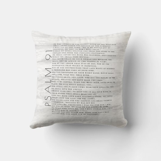 木目素朴詩篇91 クッション (裏面)