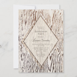 木目素朴退職金 招待状