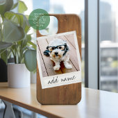 木目素朴(ヴィンテージ正方形フォトフレーム付) Case-Mate iPhoneケース