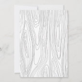 木目結婚式招待状-淡い緑、灰色 招待状 (裏面)