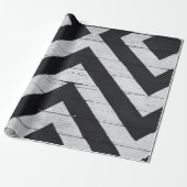 木目絵を描黒と白 ラッピングペーパー (アンロールド)