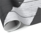 木目絵を描黒と白 ラッピングペーパー (ロールコーナー)