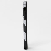 木目絵を描黒と白 Case-Mate iPhoneケース (裏面/左)