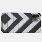 木目絵を描黒と白 Case-Mate iPhoneケース (裏面(横))