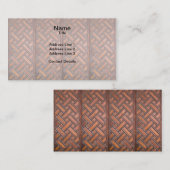 木目織模様2 名刺 (正面/裏面)