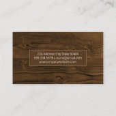 木目背景 名刺 (裏面)