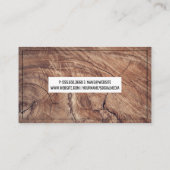 木目背景 名刺 (裏面)