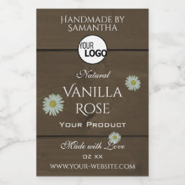 木目製品包装ラベルデイジーロゴ フードラベル