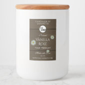 木目製品包装ラベルデイジーロゴ フードラベル (正面)