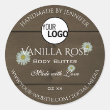 木目製品包装ラベルデイジーロゴ