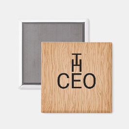 木目調のスタイリッシュなマグネット「The CEO」 マグネット
