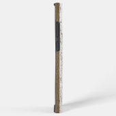 木目調のダメージアメリカ国旗 SAMSUNG GALAXYケース (右側面)