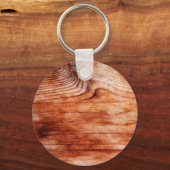 木目調のテクスチャ キーホルダー (正面)