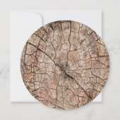 木目調のラスティックウェディング・セーブ・ザ・デート招待状 セーブザデート (裏面)