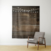 木目調の写真用テクスチャードウェディングバックドロップ タペストリー (インサイチュ)