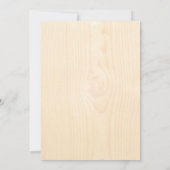 木目調の結婚式招待状 招待状 (裏面)