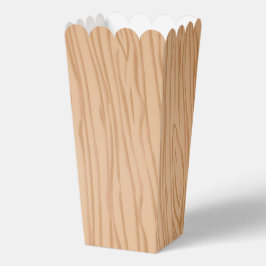 木目調ポップコーンファボリーボックスパーティーパック フェイバーボックス