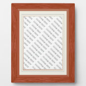 木目調マットフレーム フォトプレートを追加 フォトプラーク (正面)