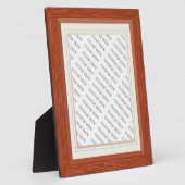 木目調マットフレーム フォトプレートを追加 フォトプラーク (側面)
