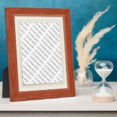 木目調マットフレーム フォトプレートを追加 フォトプラーク (側面)