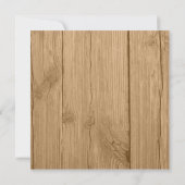 木目調水彩ひまわりウェディングシャワー 招待状 (裏面)