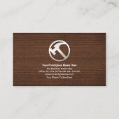 木目金ゴールド建築銀ハンマー爪、 ネイル 名刺 (裏面)