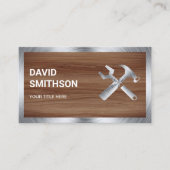 木目鋼手利自動補修整備士 名刺 (正面)